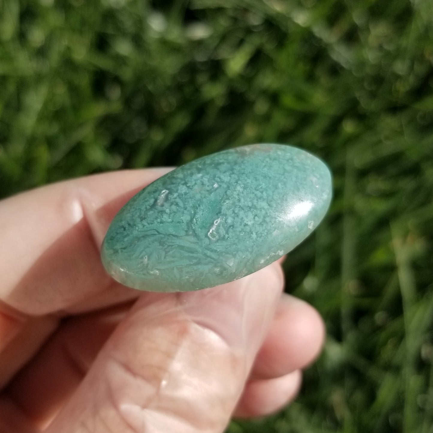 Mtoralite (Chrome Chalcedony) Cabochon