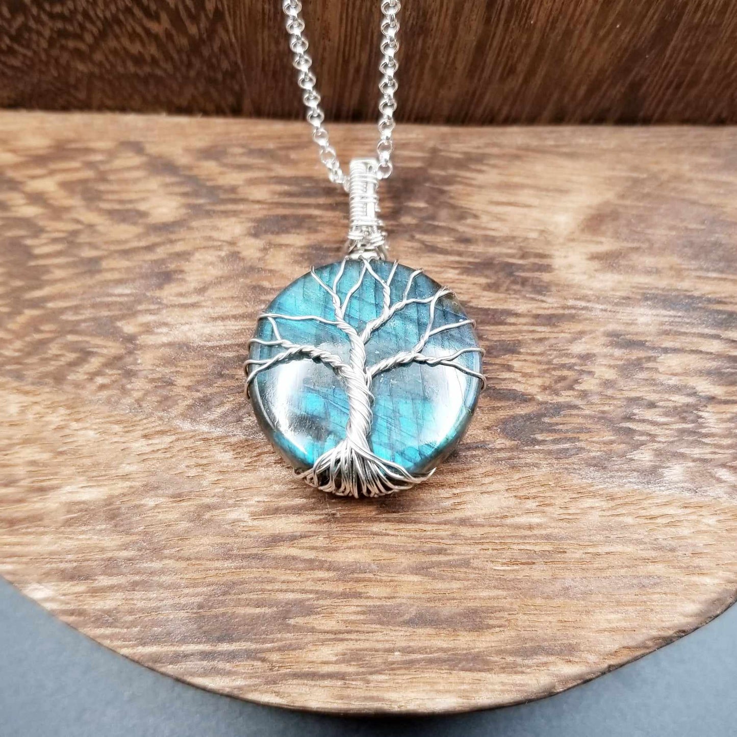 Labradorite Tree of Life Pendant