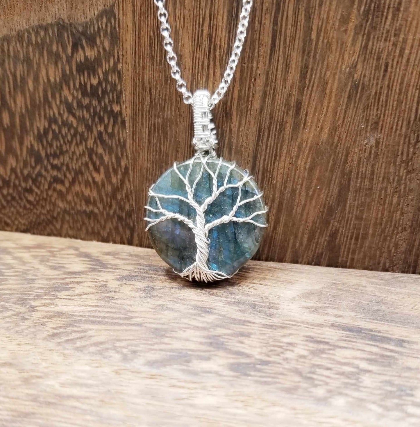 Labradorite Tree of Life Pendant