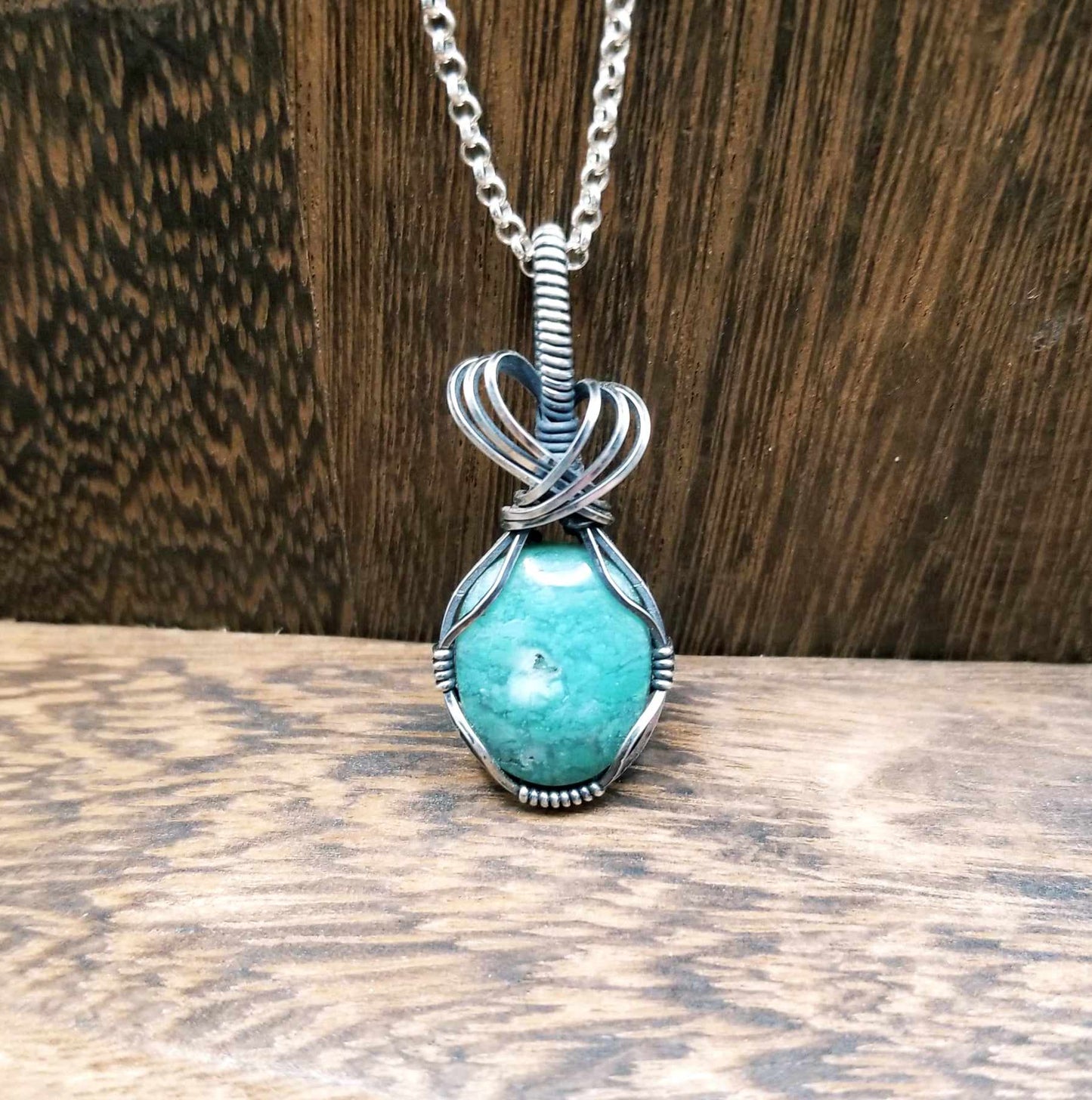 Mtoralite (Chrome Chalcedony) Sterling Silver Pendant