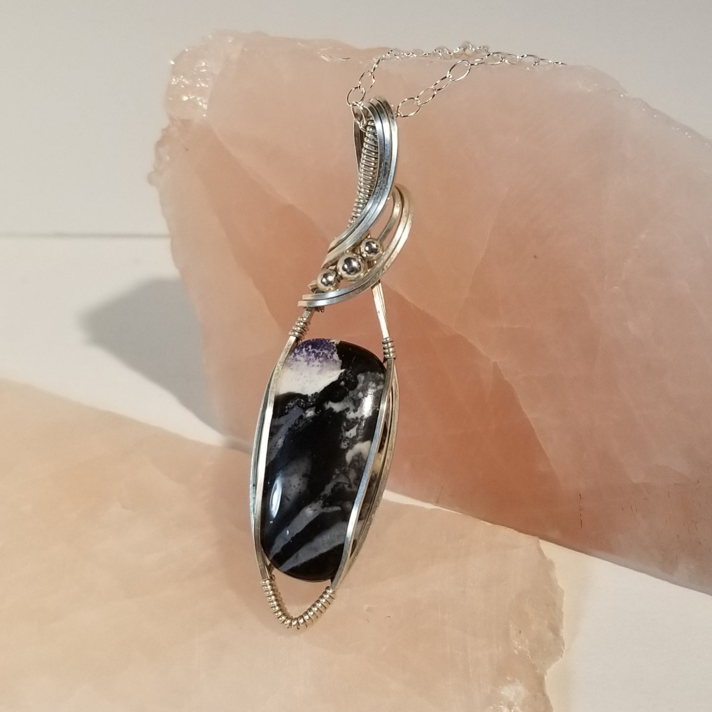 Tiffany Stone Sterling Silver Pendant